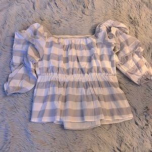 LaneBryant- Off the Shoulder Puffed Sleeved Top Size 18/20